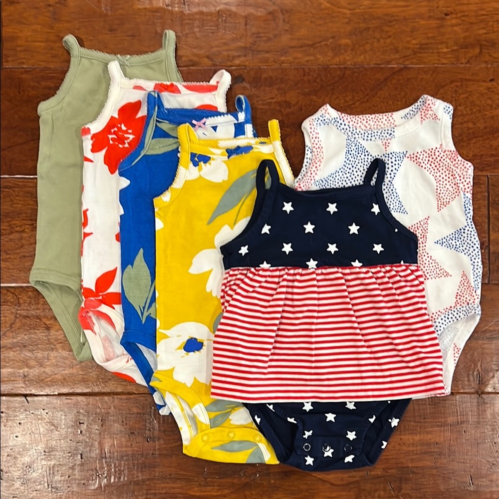 Colorful Baby Bodysuit Set